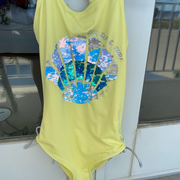New Gymboree Shell Sequins Swimsuit - Picture 3 of 10